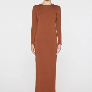 NWOT Bleusalt The Long Sleeve Crew Dress in Spice